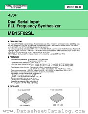 MB15F02SLPV1 datasheet pdf Fujitsu Microelectronics