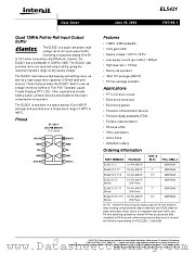 EL5421CY-T13 datasheet pdf Intersil
