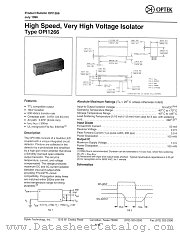 OPI1266 datasheet pdf Optek Technology