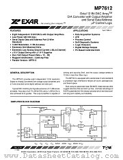 MP7612AP datasheet pdf Exar
