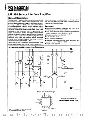 LM1964V datasheet pdf National Semiconductor