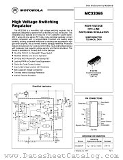 MC33365P datasheet pdf ON Semiconductor