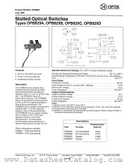 OPB829D datasheet pdf Optek Technology