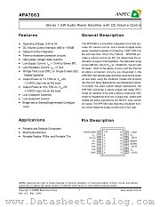 APA7063KI-TU datasheet pdf ANPEC Electronics Corporation