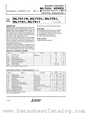 ML7781 datasheet pdf Mitsubishi Electric Corporation