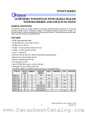 W91473AL datasheet pdf Winbond Electronics