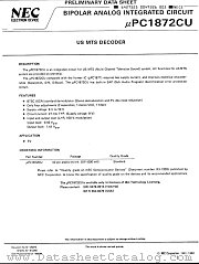 UPC1872CU datasheet pdf NEC