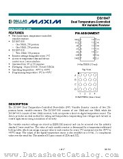 DS1847E-010/R datasheet pdf MAXIM - Dallas Semiconductor