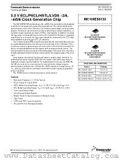 MC100ES6139EJ datasheet pdf Freescale (Motorola)