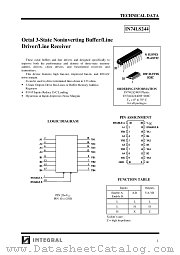 IN74LS244N datasheet pdf INTEGRAL Semiconductor Devices