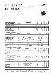 TG-5001LA datasheet pdf Epson Company