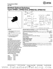 OPB821S3 datasheet pdf Optek Technology