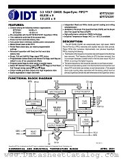 IDT72V281L10PFI datasheet pdf IDT