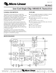 ML4665CQ datasheet pdf Micro Linear