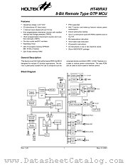 HT48RA3 datasheet pdf Holtek Semiconductor