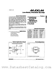 MXL1007CN8 datasheet pdf MAXIM - Dallas Semiconductor