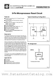 V6309 datasheet pdf EM Microelectronic-Marin SA
