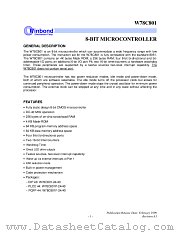 W78C801P-24 datasheet pdf Winbond Electronics