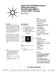 ATF-521P8-BLK datasheet pdf Agilent (Hewlett-Packard)