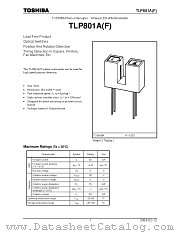 TLP801AF datasheet pdf TOSHIBA
