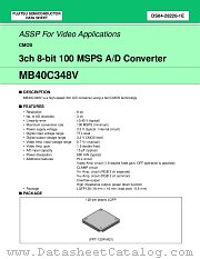 MB40C348VPFV datasheet pdf Fujitsu Microelectronics