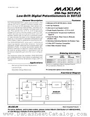 MAX5401EKA-T datasheet pdf MAXIM - Dallas Semiconductor