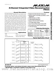 MAX7442ESD datasheet pdf MAXIM - Dallas Semiconductor