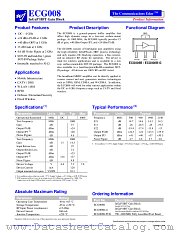 ECG008B-G datasheet pdf WJ Communications