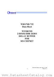 W83176R-732 datasheet pdf Winbond Electronics
