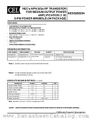 NESG260234-T1 datasheet pdf NEC