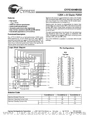 7C1019BV33-12 datasheet pdf Cypress