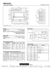 HDM16416H datasheet pdf HANTRONIX