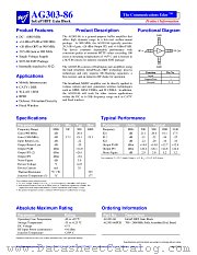 AG303-86 datasheet pdf WJ Communications