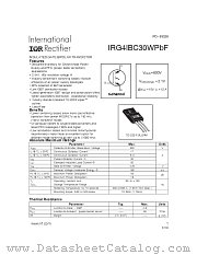 IRG4IBC30WPBF datasheet pdf International Rectifier