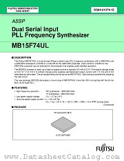 MB15F74ULPVA datasheet pdf Fujitsu Microelectronics