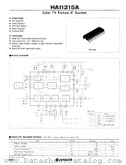 HA11215A datasheet pdf Hitachi Semiconductor