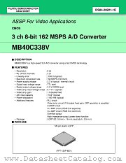 MB40C338VPFV datasheet pdf Fujitsu Microelectronics