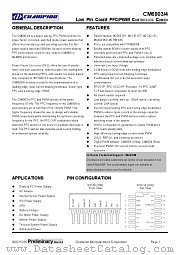 CM6903 datasheet pdf Champion Microelectronic Corporation