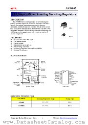 AV34063 datasheet pdf AVIC Technology