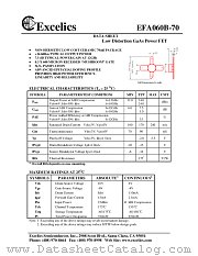 EFA060B-70 datasheet pdf Excelics Semiconductor