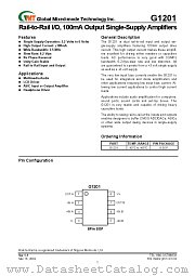 G1201 datasheet pdf Global Mixed-mode Technology