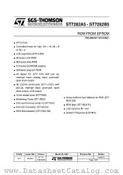 ST7282A5 datasheet pdf ST Microelectronics
