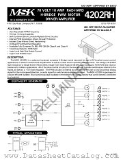 MSK4202KRHD datasheet pdf M.S. Kennedy Corp.