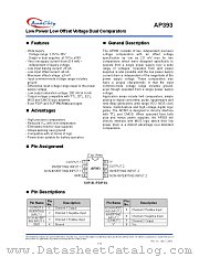 AP393SA datasheet pdf Anachip