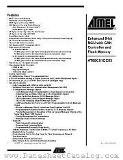AT89C51CC03C-SLSIM datasheet pdf Atmel