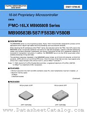 MB90F583BPFV datasheet pdf Fujitsu Microelectronics