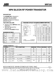 MRF340 datasheet pdf Advanced Semiconductor