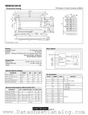 HDM16216H-B datasheet pdf HANTRONIX