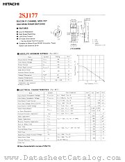 2SJ177 datasheet pdf Hitachi Semiconductor