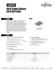MB15U36PFV datasheet pdf Fujitsu Microelectronics